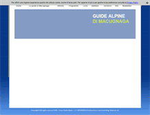 Tablet Screenshot of guidealpinemacugnaga.it